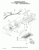 ICEMAKER PARTS Diagram and Parts List for GI6FARXXB05  Whirlpool Refrigerator