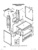 EXTERNAL OVEN Diagram and Parts List for RS25AWXXW00  Roper Refrigerator