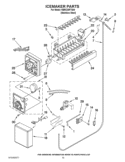 ICEMAKER PARTS Diagram and Parts List for KBRC36FTS04  KitchenAid Refrigerator