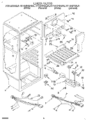 LINER, LIT/OPTIONAL Diagram and Parts List for RT14HDYBL01  Roper Refrigerator