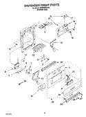 DISPENSER FRONT Diagram and Parts List for KSSP48QKS00  KitchenAid Refrigerator