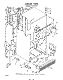 CABINET Diagram and Parts List for ET20GMXSW00  Whirlpool Refrigerator