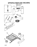 OPTIONAL Diagram and Parts List for JVGC535W1  Whirlpool Ice Maker