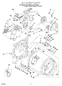 SECTION Diagram and Parts List for LEC8858DQ1  Whirlpool Dryer