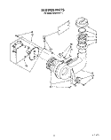 BLOWER Diagram and Parts List for KUDA22ST1  KitchenAid Dishwasher