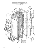 REFRIGERATOR DOOR Diagram and Parts List for 8ED25DQXXN01  Whirlpool Refrigerator