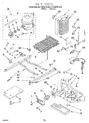 UNIT Diagram and Parts List for KSCS22QFAL00  KitchenAid Refrigerator