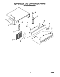 TOP GRILLE AND UNIT COVER Diagram and Parts List for KBRC36MHS00  KitchenAid Refrigerator