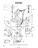 DRIVE Diagram and Parts List for GLHA7900W2  Whirlpool Washer