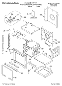 OVEN, LITERATURE Diagram and Parts List for KEBI171DBL11  KitchenAid Wall Oven