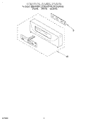 CONTROL PANEL, LITERATURE Diagram and Parts List for KEMS307DAL1  KitchenAid Microwave Oven Combo