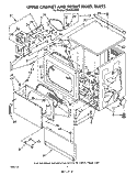 UPPER CABINET AND FRONT PANEL Diagram and Parts List for CS5000XWN0  Whirlpool Dryer