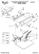 TOP AND CONSOLE, LIT/OPTIONAL Diagram and Parts List for LGT5624BW0  Whirlpool Dryer