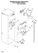 REFRIGERATOR LINER PARTS Diagram and Parts List for KSSS36FMB01  KitchenAid Refrigerator