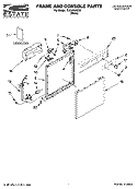 Part Location Diagram of W10072800 Whirlpool Console (Includes Item 2)