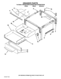 DRAWER PARTS Diagram and Parts List for KERS807SSS04  KitchenAid Range