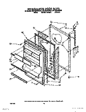 REFRIGERATOR DOOR, LIT/OPTIONAL Diagram and Parts List for 8ET16ZKXWW00  Whirlpool Refrigerator