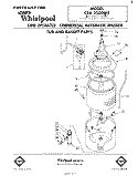 TUB AND BASKET Diagram and Parts List for CFA2500W5  Whirlpool Washer
