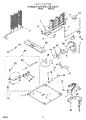 UNIT Diagram and Parts List for KTRP19KJBT01  KitchenAid Refrigerator