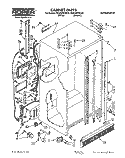 CABINET Diagram and Parts List for RS22ARXXW00  Roper Refrigerator