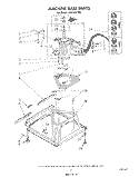 MACHINE BASE Diagram and Parts List for LA6058XTM0  Whirlpool Washer