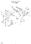 MANIFOLD Diagram and Parts List for SF370PEWW5  Whirlpool Range