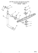 UPPER WASH AND RINSE Diagram and Parts List for KUDS24SEBT5  KitchenAid Dishwasher