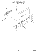 CONTROL PANEL Diagram and Parts List for KERI500EAL3  KitchenAid Range