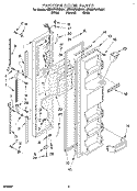 FREEZER DOOR Diagram and Parts List for 8ED22PWXBN01  Whirlpool Refrigerator