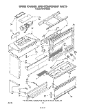 UPPER CHASSIS AND COMPONENT Diagram and Parts List for KEES705SWB0  KitchenAid Microwave Oven Combo