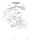 CONTROL Diagram and Parts List for 3XARG498WP00  Whirlpool Refrigerator