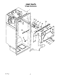 LINER Diagram and Parts List for RT20CKXWW00  Roper Refrigerator