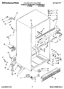CABINET Diagram and Parts List for KTRD18KAAL10  Whirlpool Refrigerator