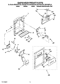 DISPENSER FRONT PARTS Diagram and Parts List for ED2FHEXTB03  Whirlpool Refrigerator