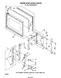 DOOR AND LATCH Diagram and Parts List for MW8520XP0  Whirlpool Microwave