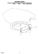 HEATER PARTS Diagram and Parts List for KUDP01DLBS0  KitchenAid Dishwasher
