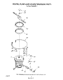 HEATER, PUMP AND LOWER SPRAY ARM Diagram and Parts List for DU9000XR6  Whirlpool Dishwasher