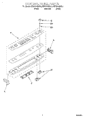 CONTROL PANEL Diagram and Parts List for KESC300BBL9  KitchenAid Range