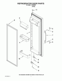 REFRIGERATOR DOOR PARTS Diagram and Parts List for IVS225302  Inglis Refrigerator