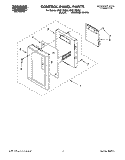 CONTROL PANEL Diagram and Parts List for MHE11RDB0  Roper Microwave