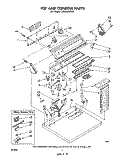 SECTION Diagram and Parts List for LE9800XPW0  Whirlpool Dryer
