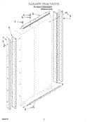 CABINET TRIM Diagram and Parts List for KSSS42QJX00  KitchenAid Refrigerator