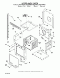 UPPER OVEN PARTS Diagram and Parts List for RBD245PRQ05  Whirlpool Wall Oven