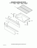 DRAWER & BROILER PARTS Diagram and Parts List for GFG461LVT1  Whirlpool Range