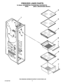 FREEZER LINER PARTS Diagram and Parts List for KSC23C8EYB02  KitchenAid Refrigerator
