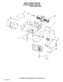 AIR FLOW PARTS Diagram and Parts List for IMH16XWS1  Whirlpool Microwave