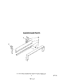 BACKGUARD Diagram and Parts List for SF3021ERW1  Whirlpool Range