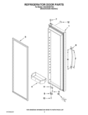 REFRIGERATOR DOOR PARTS Diagram and Parts List for GSC25C5EYY02  Whirlpool Refrigerator