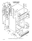 CABINET Diagram and Parts List for ET25DMXVW03  Whirlpool Refrigerator