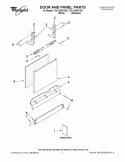 DOOR AND PANEL PARTS Diagram and Parts List for 7DU1100XTSQ1  Whirlpool Dishwasher